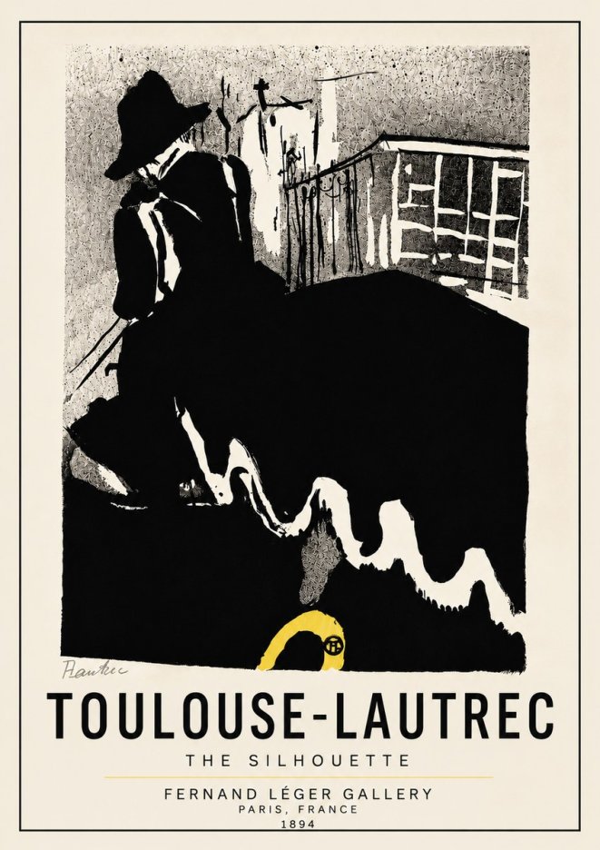 Toulouse-Lautrec The Silhouette No5 - Poszter