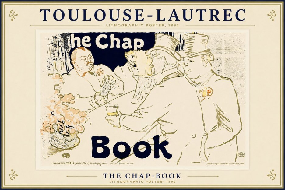 Toulouse-Lautrec The Chap-book No3 - Poszter