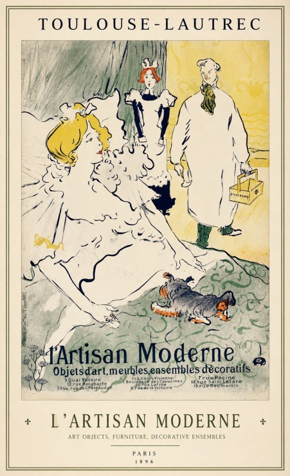 Toulouse-Lautrec L'artisan Moderne No1 - Poszter