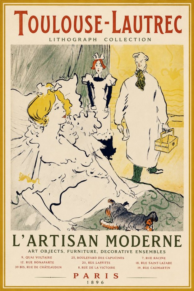 Toulouse-Lautrec L'artisan Moderne No2 - Poszter