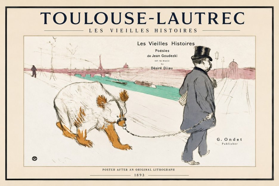 Toulouse-Lautrec Les Vieilles Histoires I No1 - Poszter