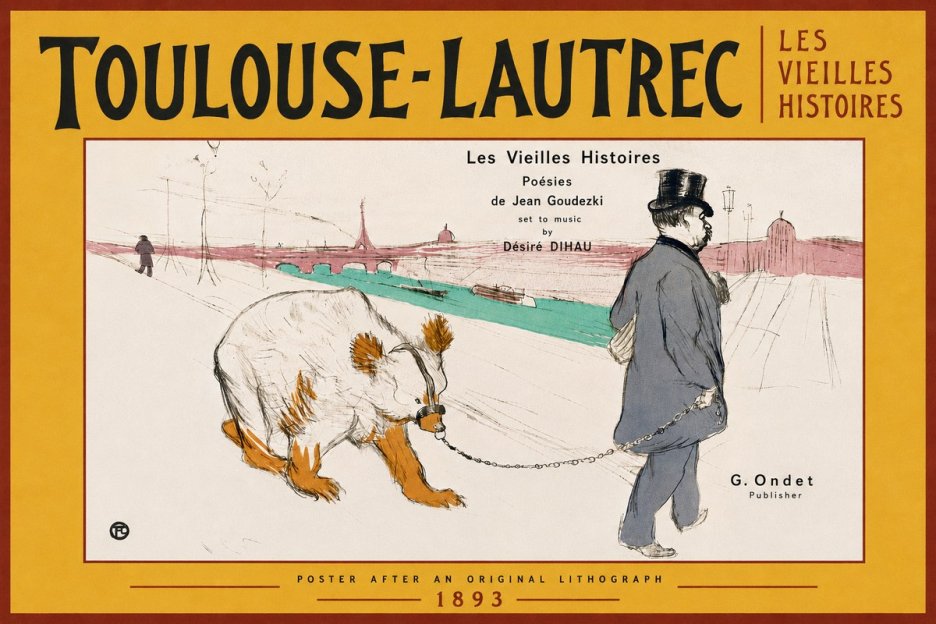 Toulouse-Lautrec Les Vieilles Histoires I No6 - Poszter