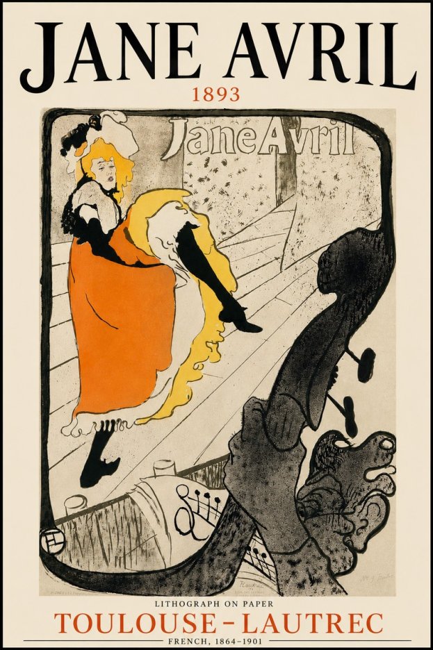 Toulouse-Lautrec Jane Avril II No3 - Poszter