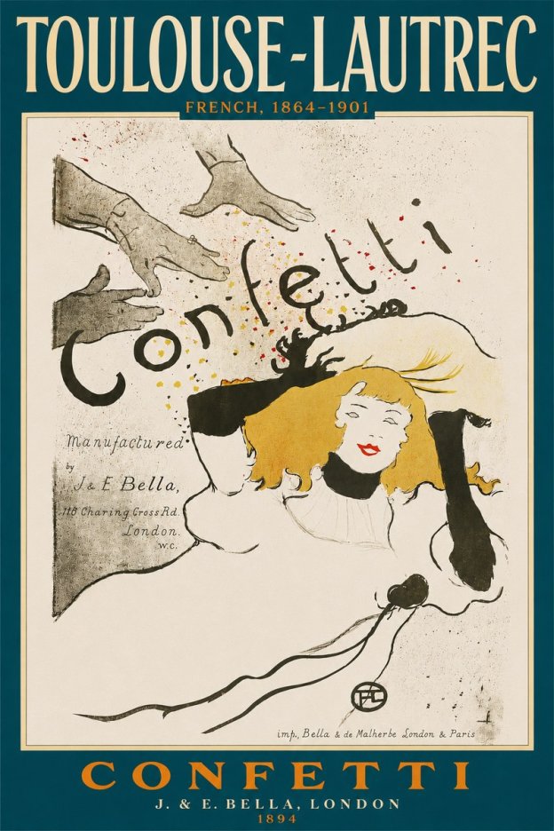 Toulouse-Lautrec Confetti No4 - Poszter