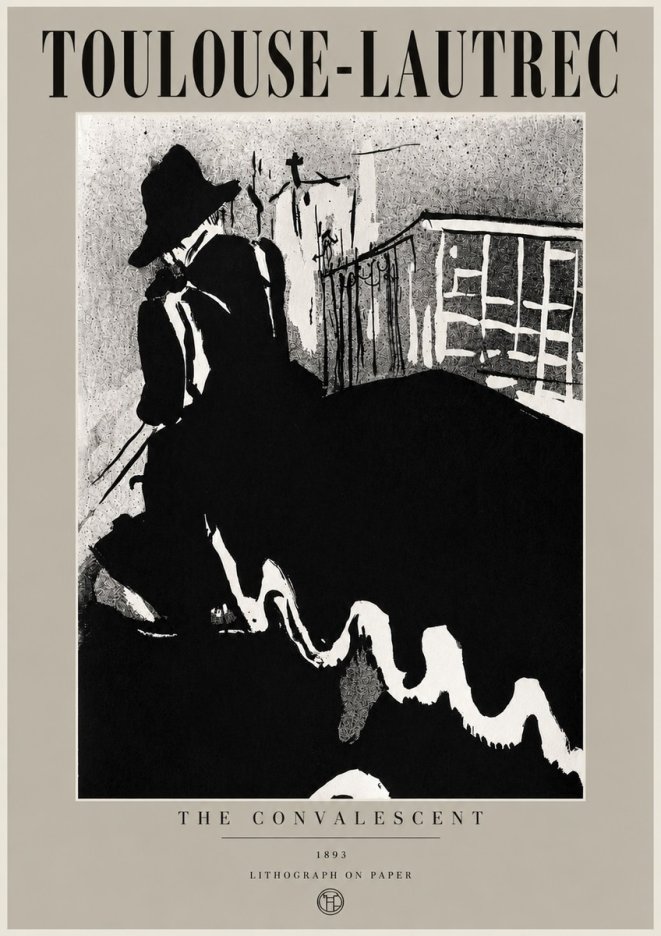 Toulouse-Lautrec The Convalescent No6 - Poszter