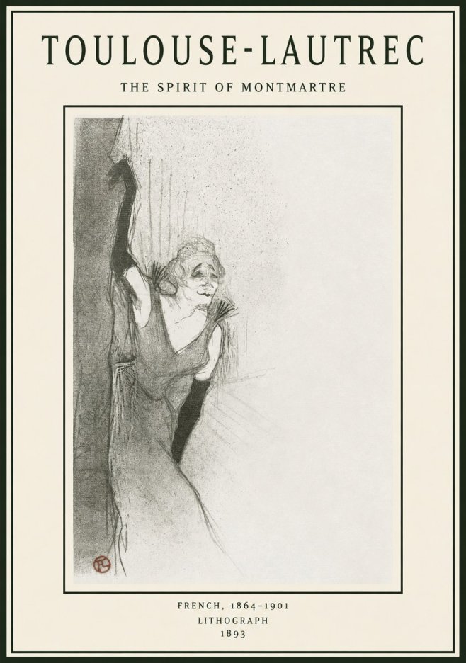 Toulouse-Lautrec The Spirit of Montmartre No1 - Poszter