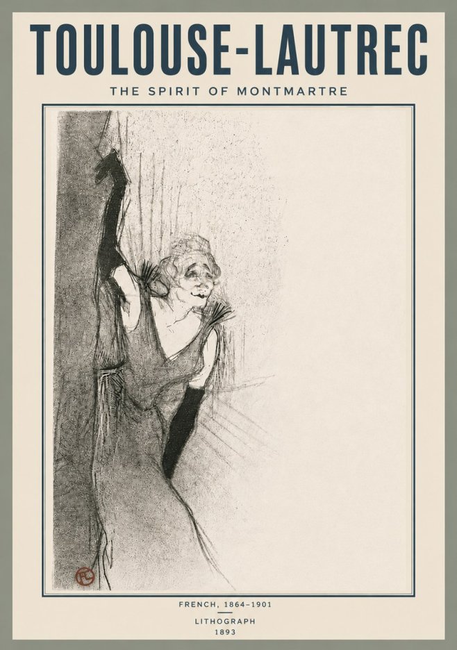 Toulouse-Lautrec The Spirit of Montmartre No6 - Poszter