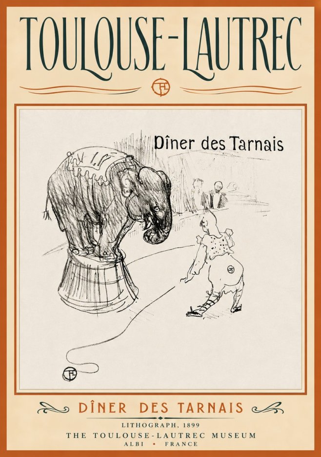 Toulouse-Lautrec Dîner Des Tarnais No4 - Poszter
