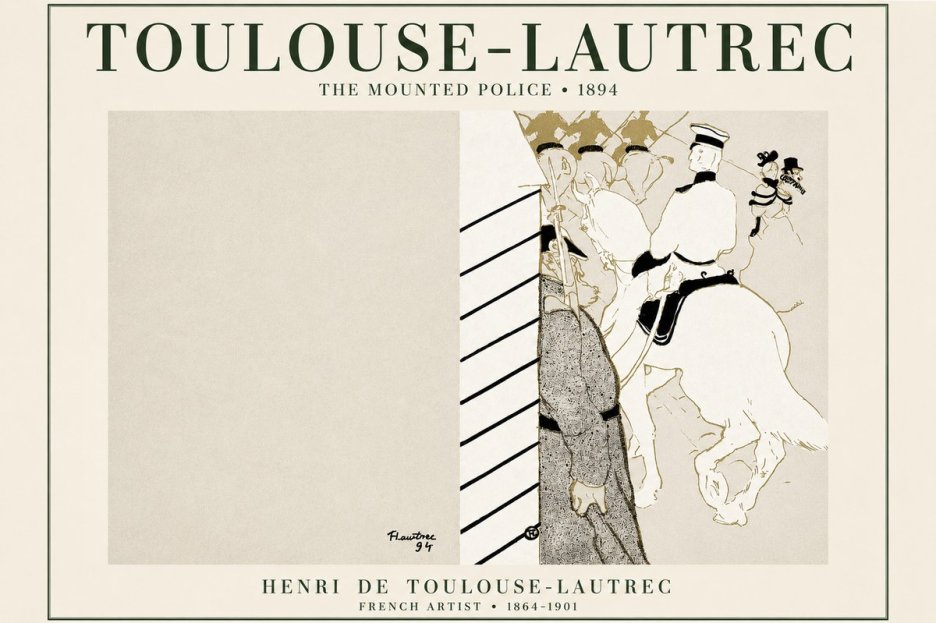 Toulouse-Lautrec The Mounted Police No3 - Poszter