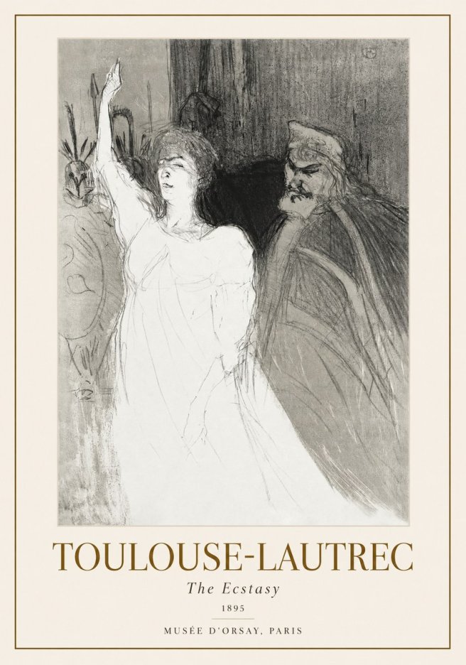 Toulouse-Lautrec The Ecstasy No1 - Poszter