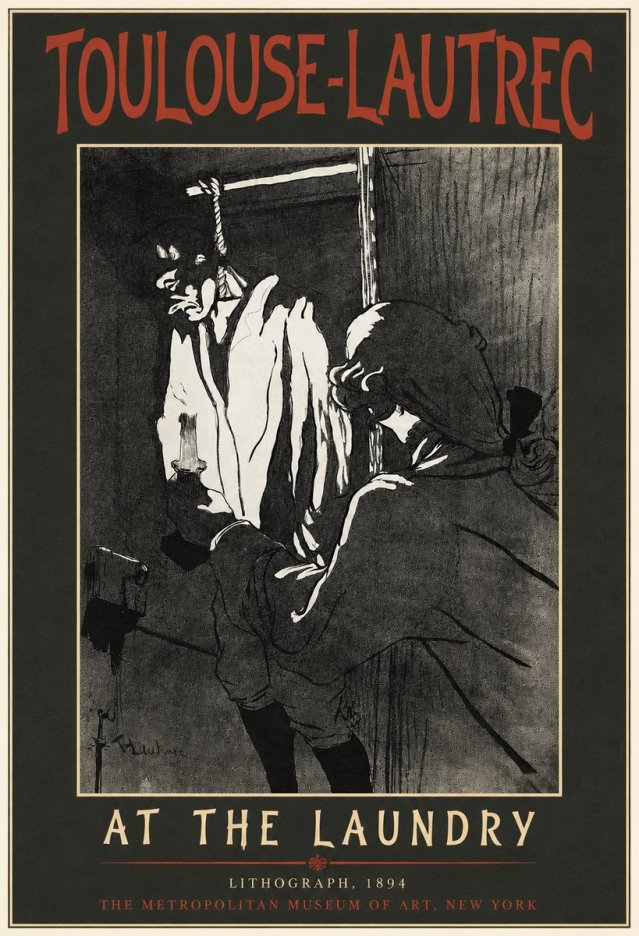 Toulouse-Lautrec At the Laundry No4 - Poszter