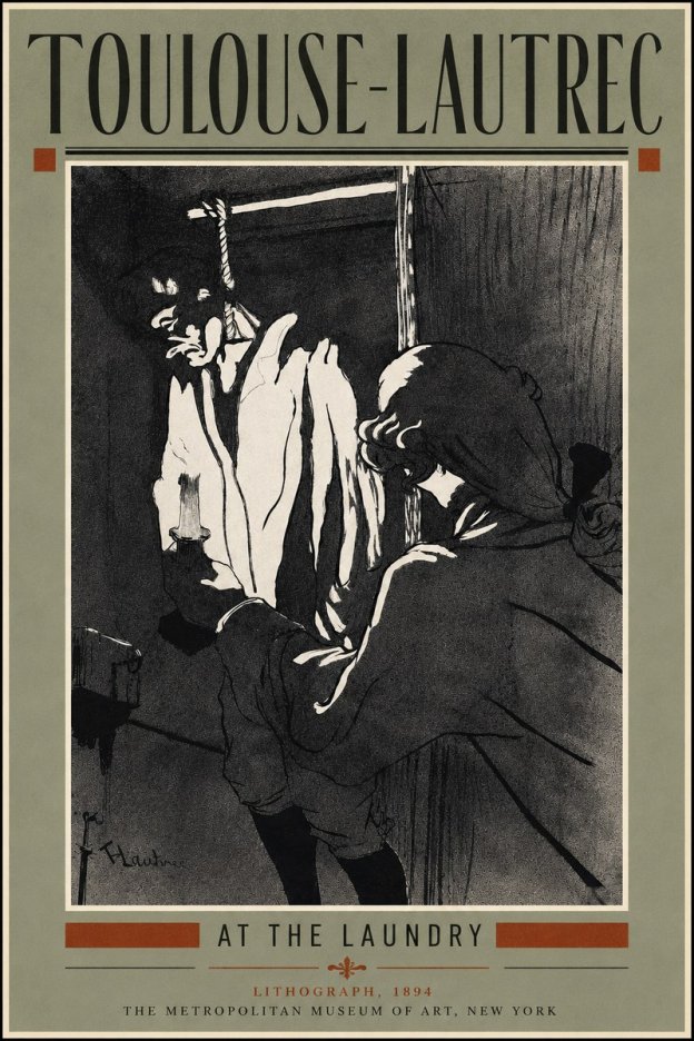 Toulouse-Lautrec At the Laundry No5 - Poszter