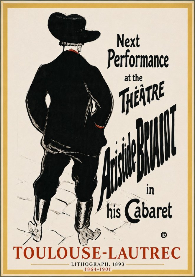 Toulouse-Lautrec Next Performance at the Théâtre Aristide Bruant in His Cabaret No4 - Poszter