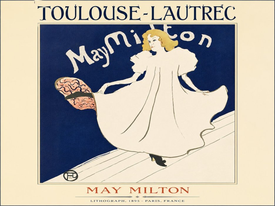 Toulouse-Lautrec May Milton No3 - Poszter