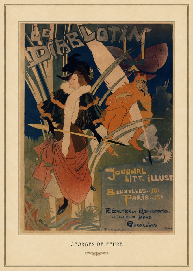Georges de Feure Le Diablotin I No4 - Poszter