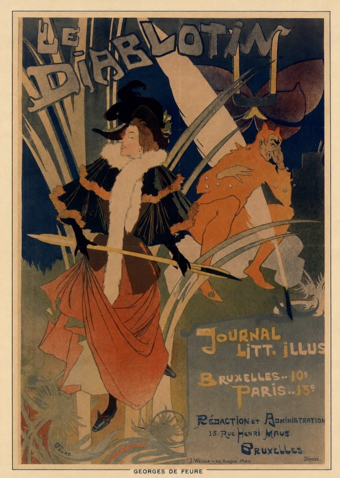 Georges de Feure Le Diablotin I No6 - Poszter