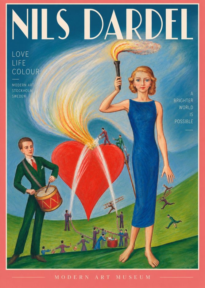 Nils Dardel The Flame of Life No4 - Poszter
