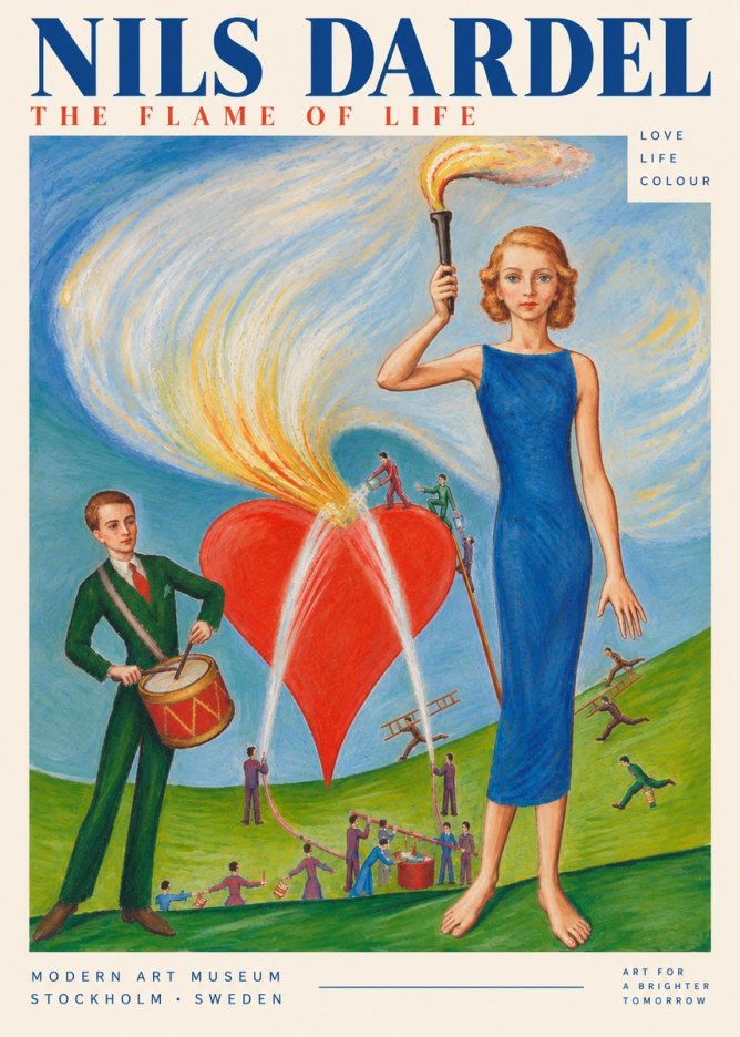 Nils Dardel The Flame of Life No5 - Poszter
