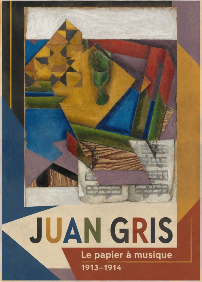 Juan Gris Le Papier À Musique No1 - Poszter