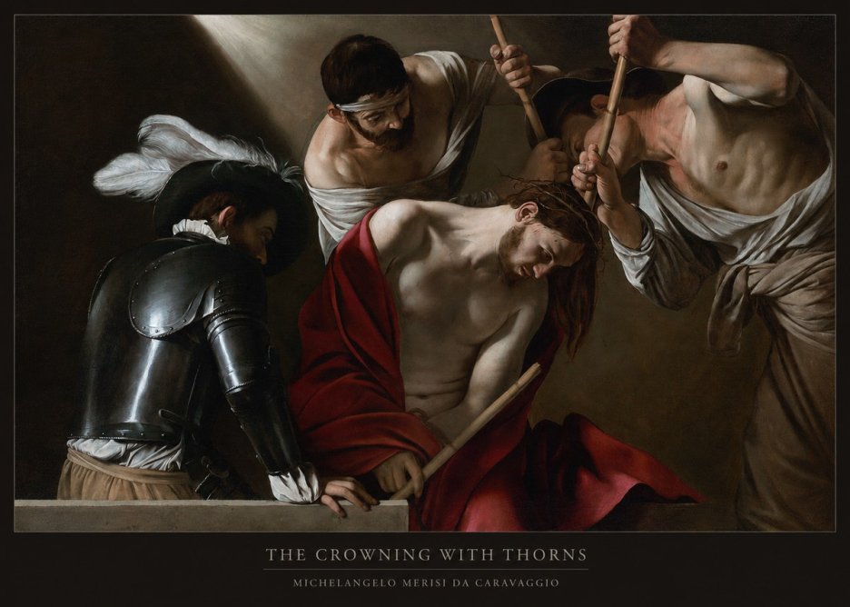 Michelangelo Merisi da Caravaggio The Crowning with Thorns I No6 - Poszter