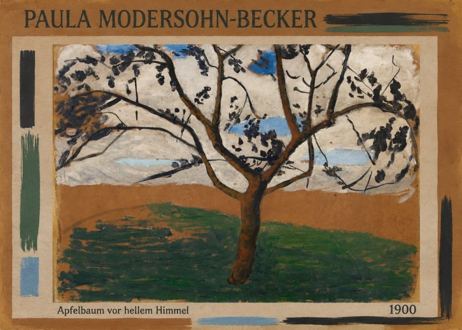 Paula Modersohn-Becker Apfelbaum Vor Hellem Himmel No2 - Poszter