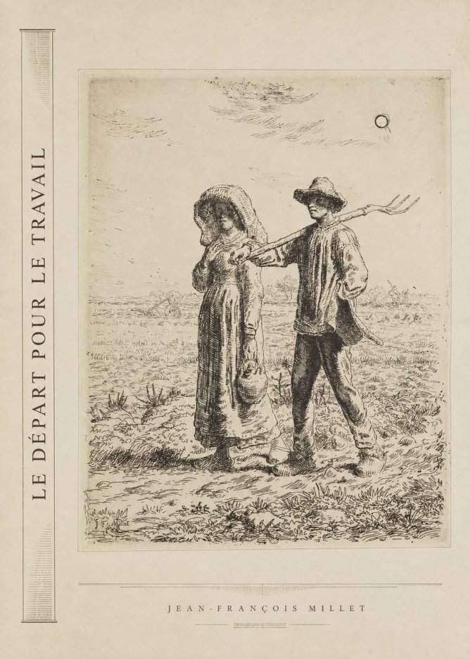 Jean-François Millet Le Départ Pour Le Travail II No2 - Poszter