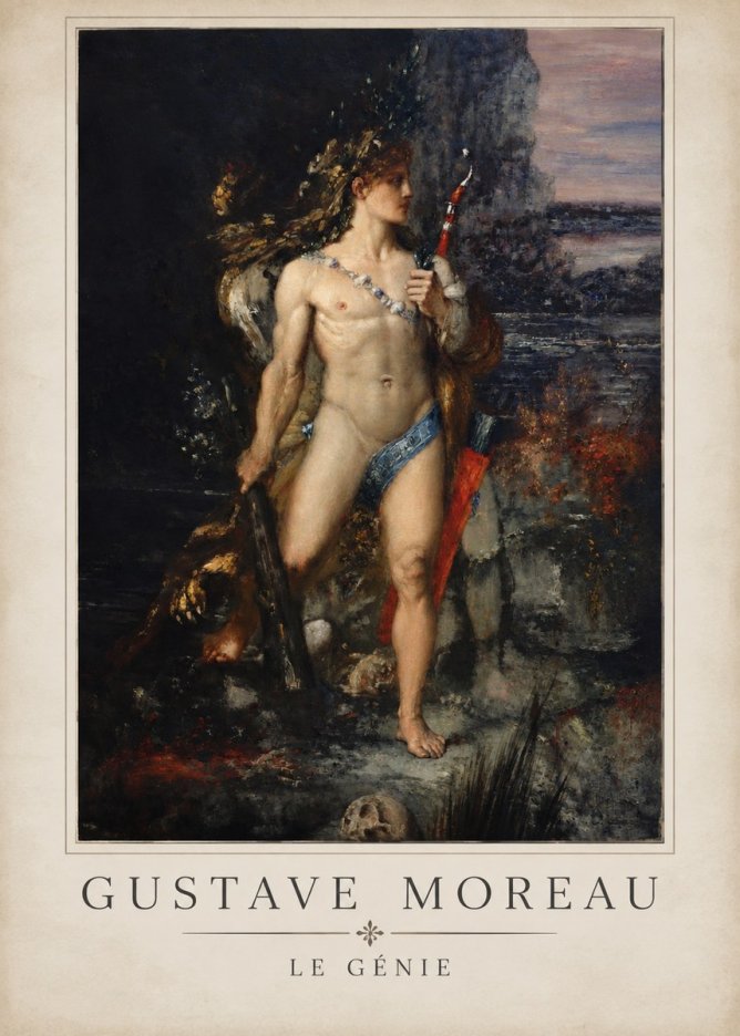 Gustave Moreau Saint Sebastian I No5 - Poszter