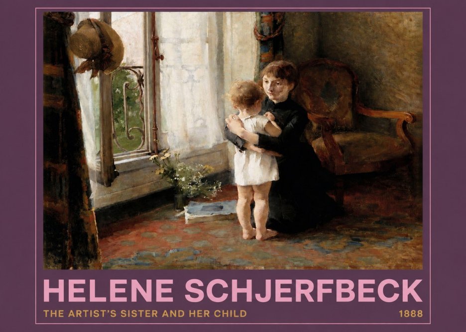 Helene Schjerfbeck The Artist's Sister and Her Child No2 - Poszter
