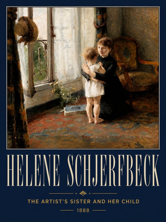 Helene Schjerfbeck The Artist's Sister and Her Child No5 - Poszter