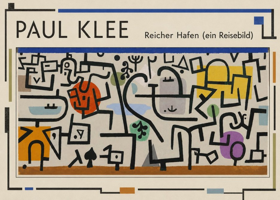 Paul Klee Reicher Hafen (Ein Reisebild) I No1 - Poszter