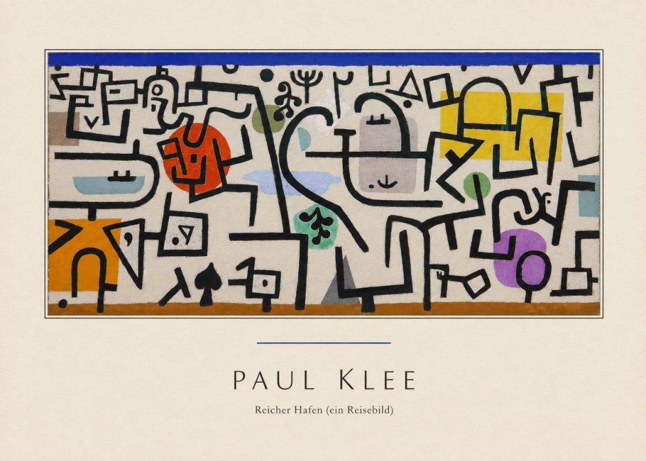 Paul Klee Reicher Hafen (Ein Reisebild) I No3 - Poszter