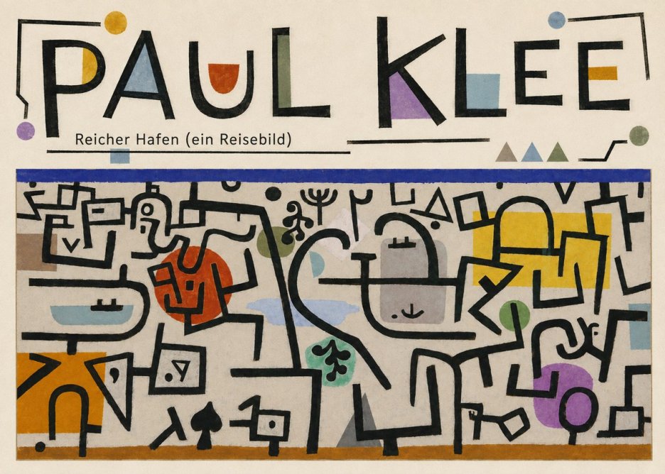 Paul Klee Reicher Hafen (Ein Reisebild) I No6 - Poszter