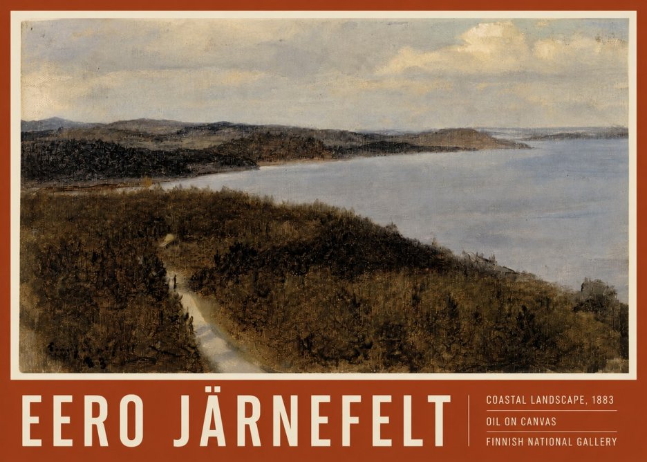 Eero Järnefelt Coastal Landscape, 1883 No4 - Poszter