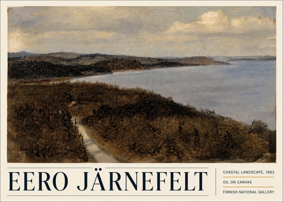 Eero Järnefelt Coastal Landscape, 1883 No5 - Poszter