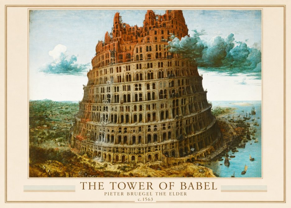 Pieter Bruegel The Tower of Babel III No1 - Poszter