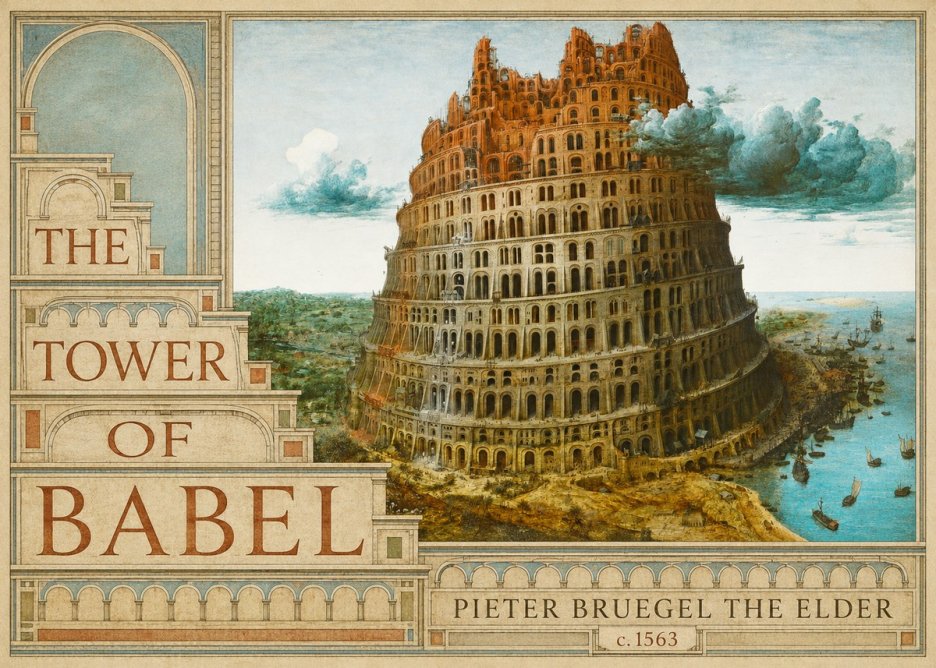 Pieter Bruegel The Tower of Babel III No3 - Poszter