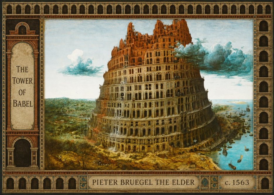 Pieter Bruegel The Tower of Babel III No4 - Poszter