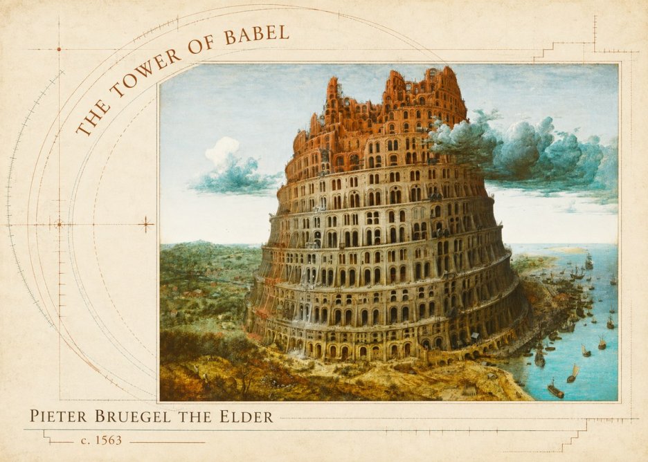 Pieter Bruegel The Tower of Babel III No5 - Poszter