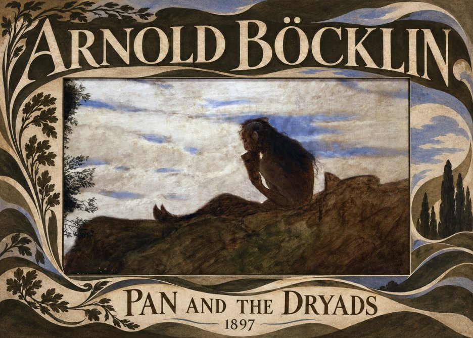 Arnold Böcklin Pan and the Dryads No5 - Poszter