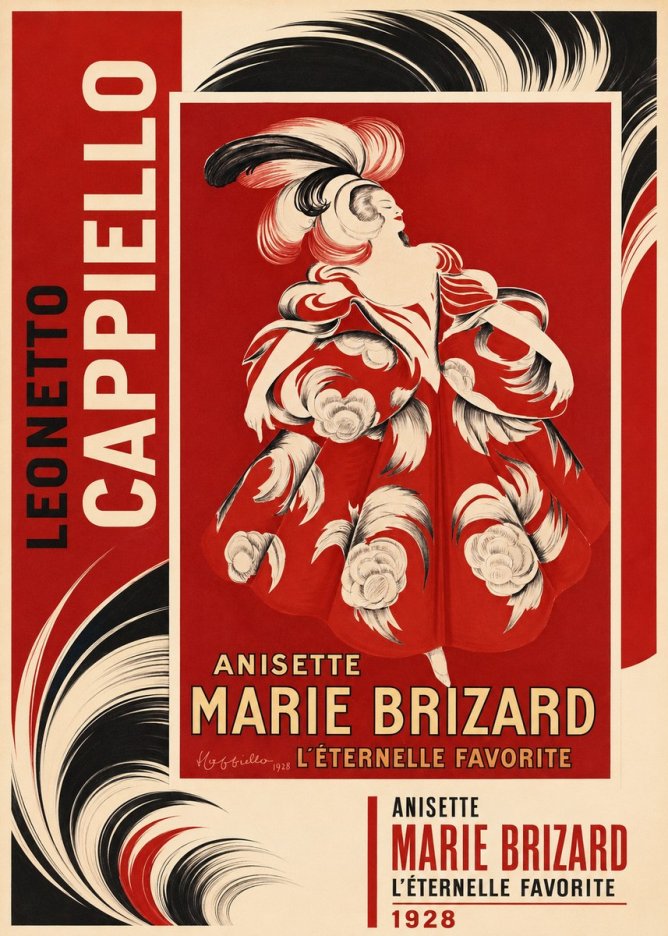 Leonetto Cappiello Ansette Marie Brizard - L'éternelle Favorite No2 - Poszter