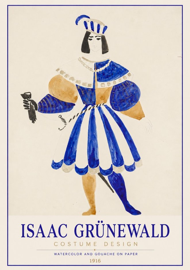 Isaac Grünewald Costume Design III No1 - Poszter