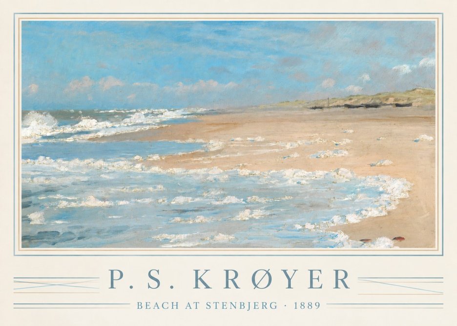 P.S. Krøyer Beach at Stenbjerg · 1889 No5 - Poszter