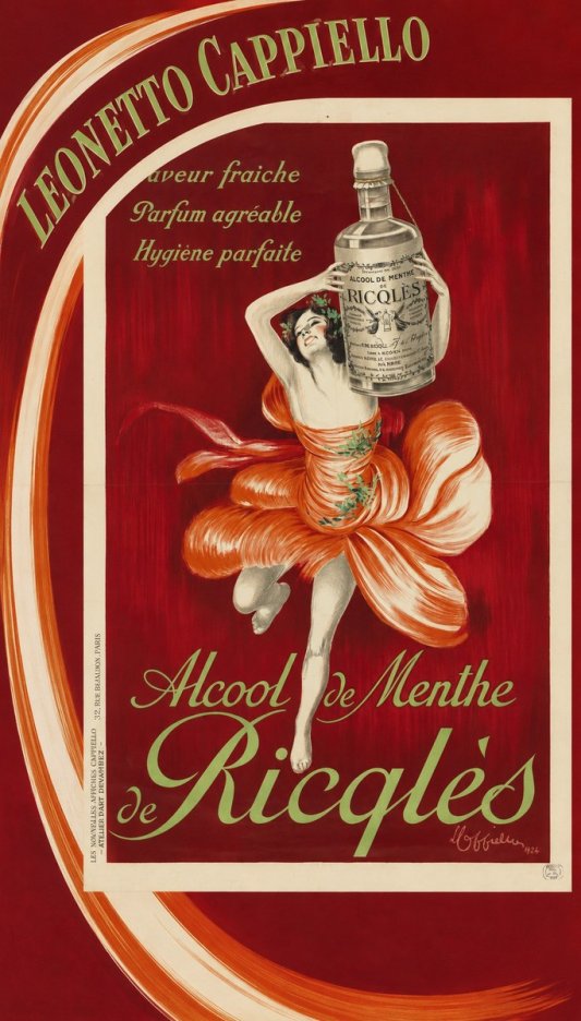 Leonetto Cappiello Alcool De Menthe De Ricqlès I No3 - Poszter