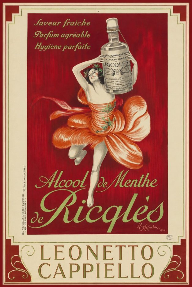 Leonetto Cappiello Alcool De Menthe De Ricqlès I No4 - Poszter