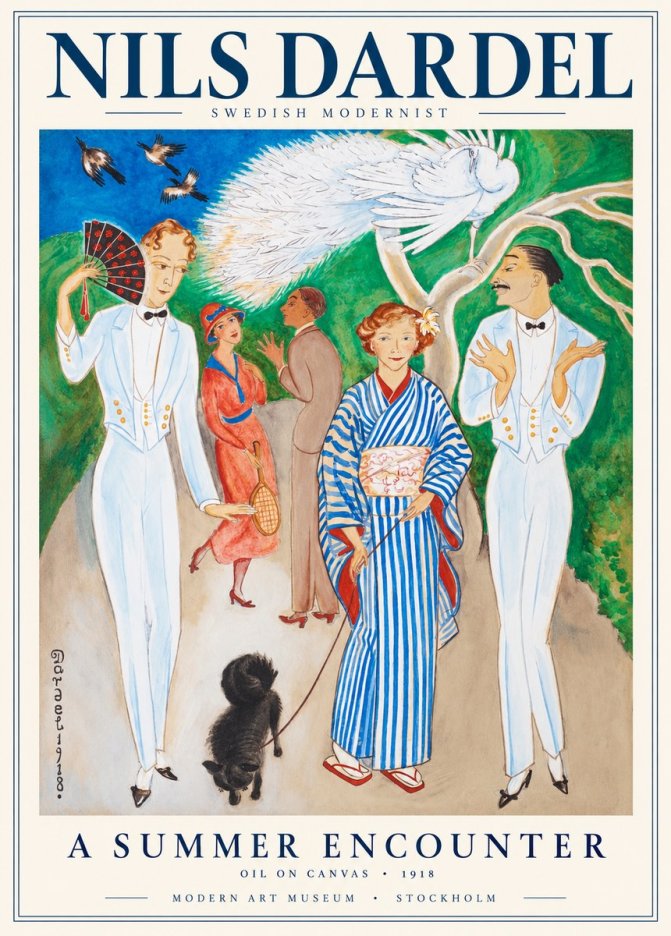 Nils Dardel A Brighter World No2 - Poszter