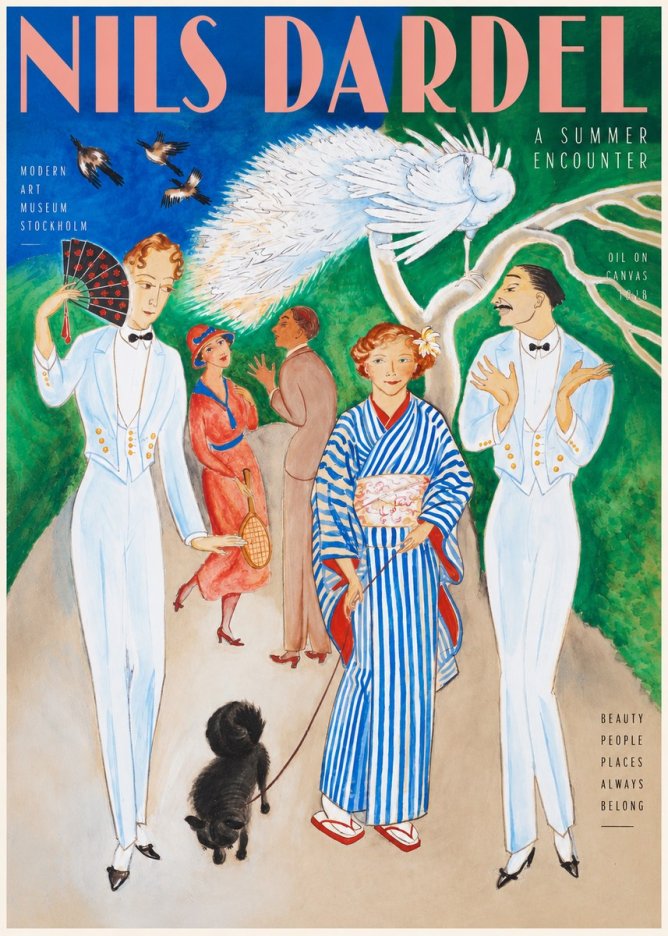 Nils Dardel A Brighter World No3 - Poszter