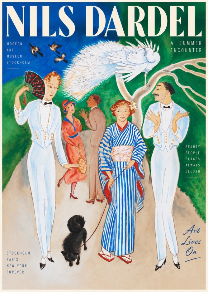 Nils Dardel A Brighter World No6 - Poszter
