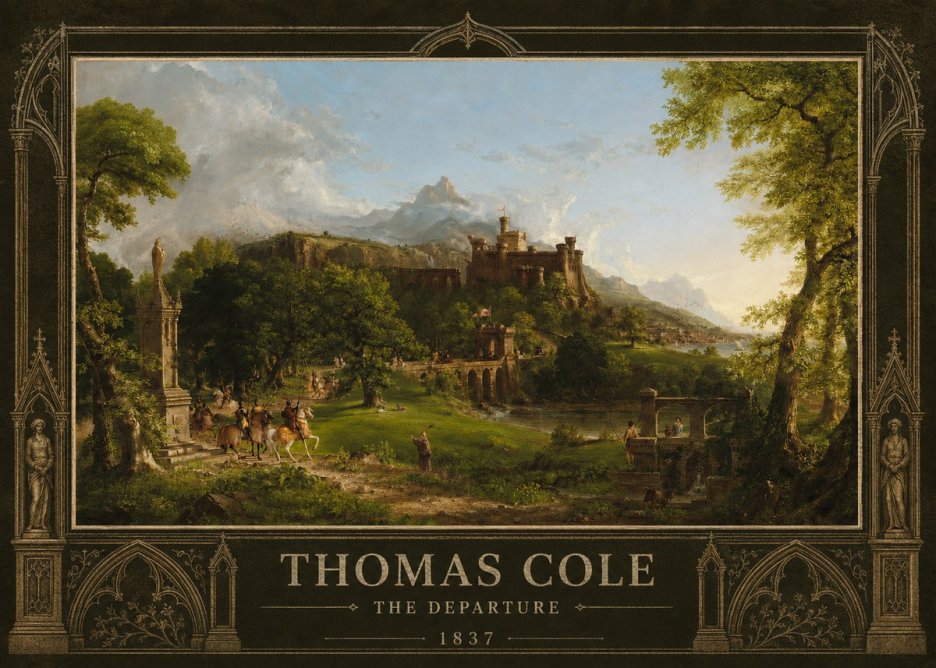 Thomas Cole The Departure II No5 - Poszter