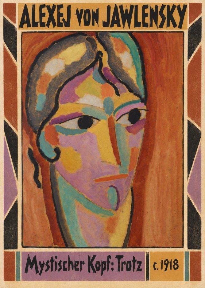 Alexej von Jawlensky Mystischer Kopf: Trotz No3 - Poszter