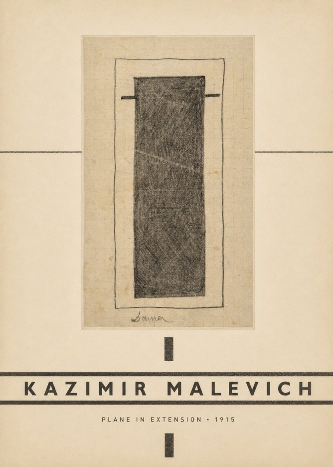 Kazimir Malevich Plane in Extension No3 - Poszter